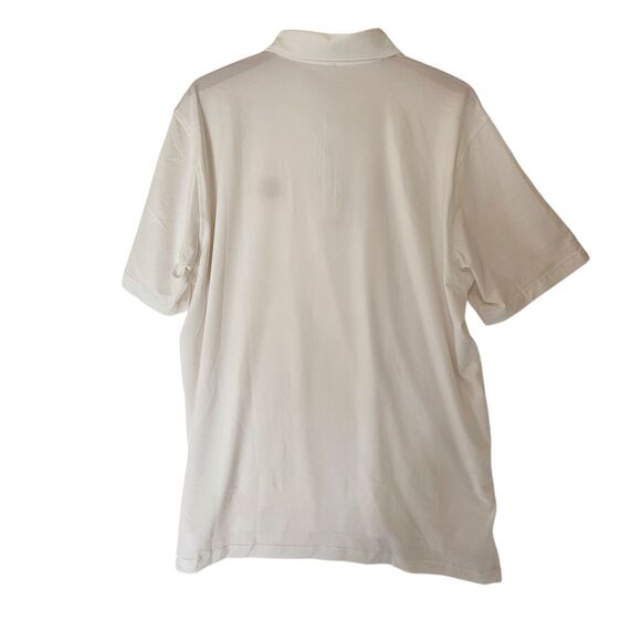 Peter Millar Mens Solid White Summer Comfort Polo Shirt 3 Button Size XL NWT - Picture 9 of 10